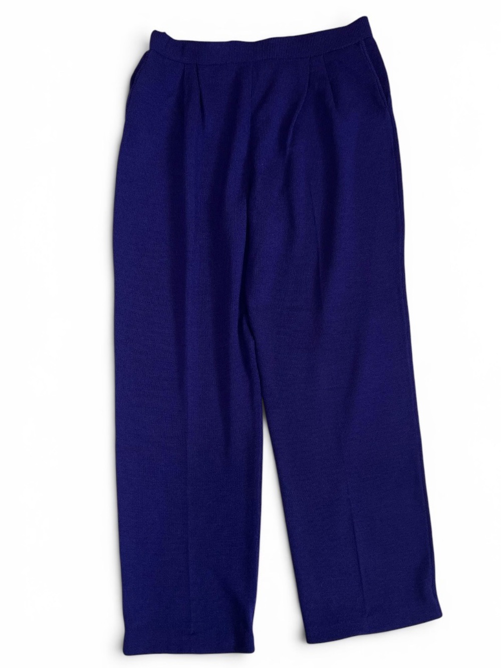 Vintage St John Collection Purple Knit Pull On Pants USA Women’s 16